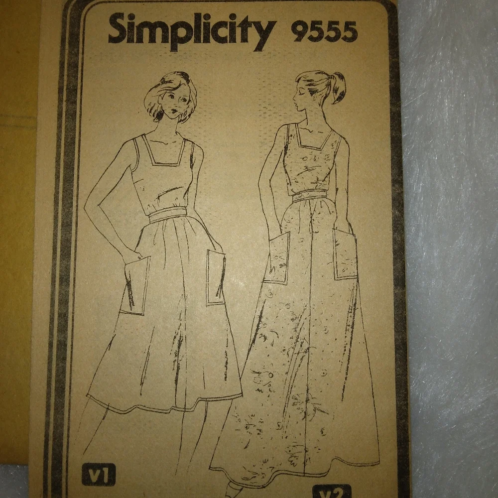 SIMPLICITY 9555 Size 12 Misses Sundress In 2 Lengths With POCKETS! c. 1980